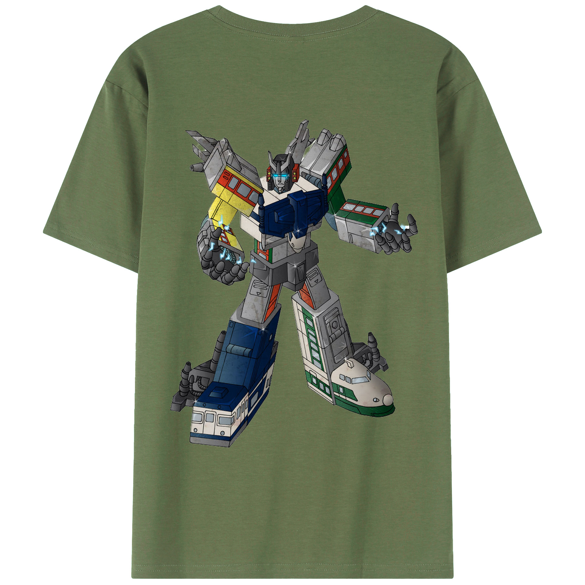 （画像用）  綿100％ メンズ半袖Tシャツ（バックプリント） 通気性
